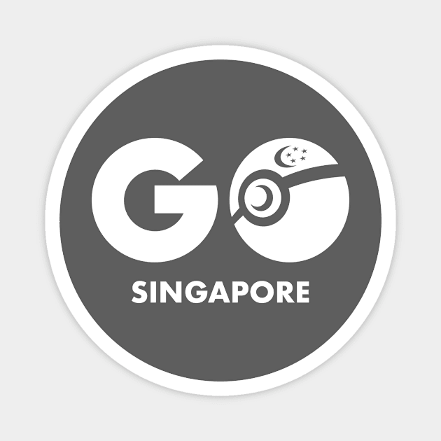 GO Singapore White Magnet by OrtegaSG